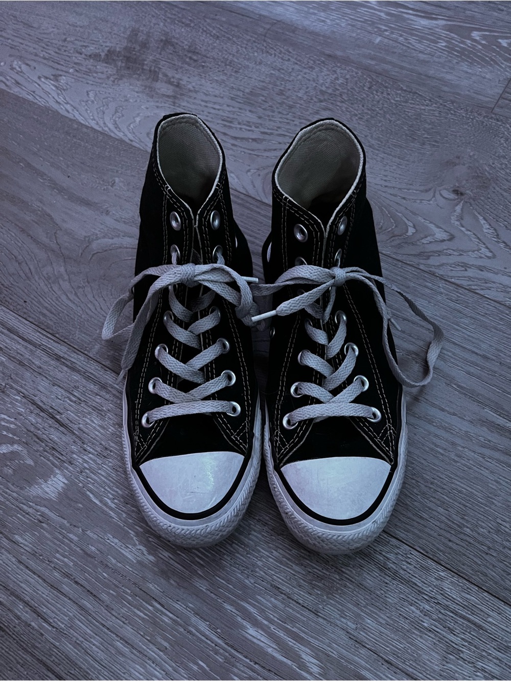 Converse Black and White High-Top Sneakers - Women's